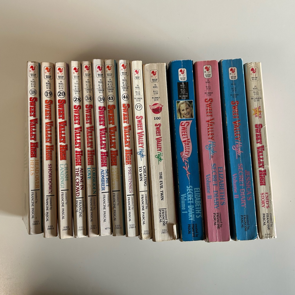 Sweet Valley High 18, 19, 20, 28, 34, 39, 43, 44, 77, 100, Magna Diaries, Enid’s